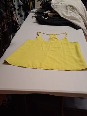 Banana Republic Bright Yellow Double-Strap Swing Cami